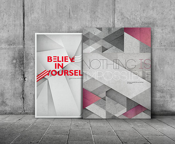Believe in yourself on Behance #posters