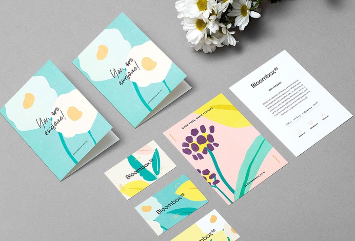 Bloombox Branding - Mindsparkle Mag Roser Padrés designed the branding for Bloombox – an online native organic flower delivery service located in Sydney and Melbourne. #logo #packaging #identity #branding #design #color #photography #graphic #design #gallery #blog #project #mindsparkle #mag #beautiful #portfolio #designer