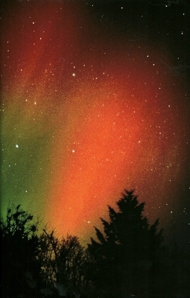 Aurora borealis in Troy, New YorkNational Geographic | October 1990 #aurora #geographic #northern #lights #film #borealis #national