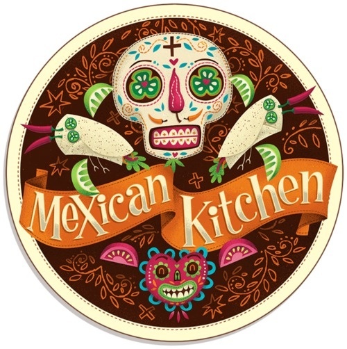 TUZO Mexican Kitchen by Steve Simpson #steve #simpson #illustration #up #logo #lock