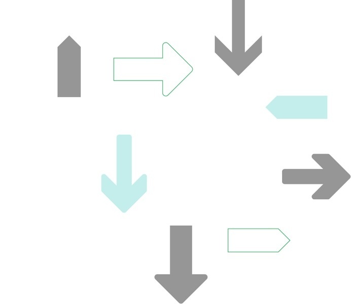 Forward HQ Arrows #arrows #illustration #colors