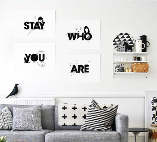Stay Who You Are Posters #illustration #koning #poster #typography