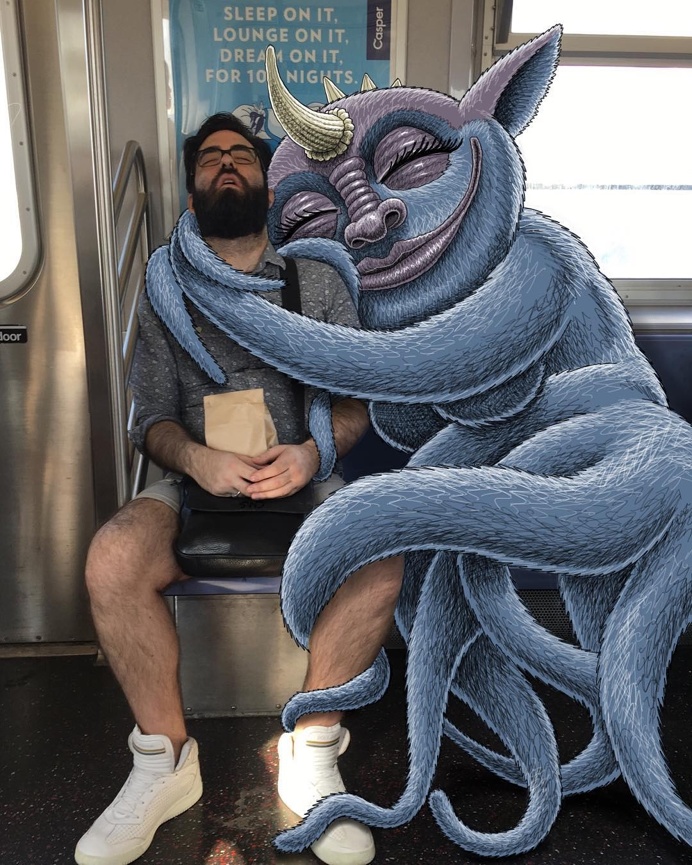 NYC Subway Doodles by Ben Rubin