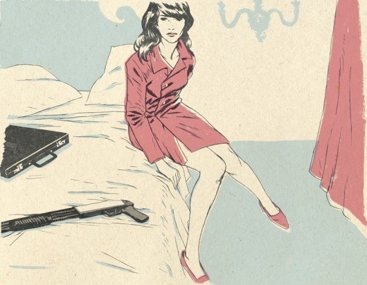 Patrick Leger #illustration #retro #woman #style