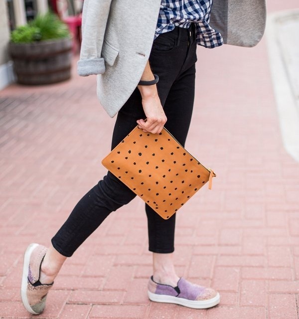 Spotted Margot Flat Clutch by Clare #tech #flow #gadget #gift #ideas #cool