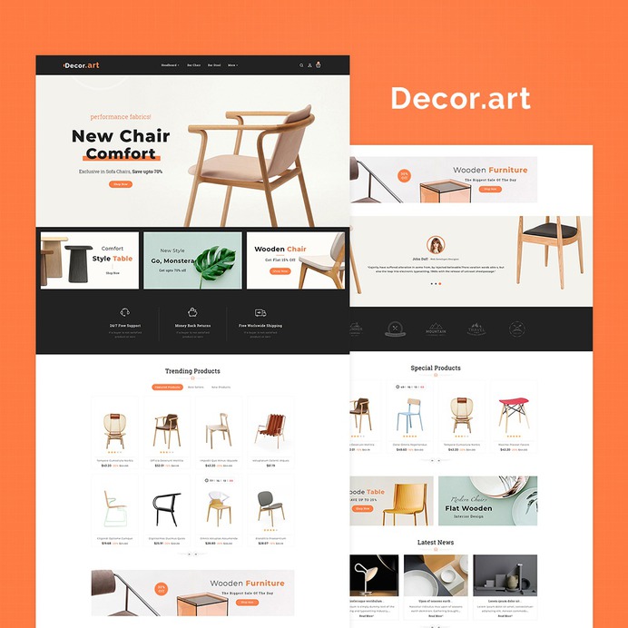 #Home #Decor & #Art - #Prestashop #Responsive #Theme | #TemplateTrip #eCommerce #Website #Design #Template