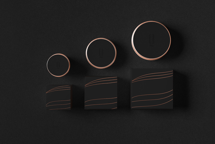 QUIQUE cosmetics copper black dark gold golden logo logotype branding corporate design identity business card print letter letterhead moder