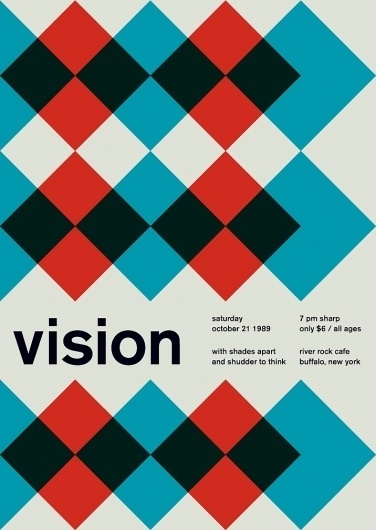 vision at river rock cafe, 1989 - swissted #poster