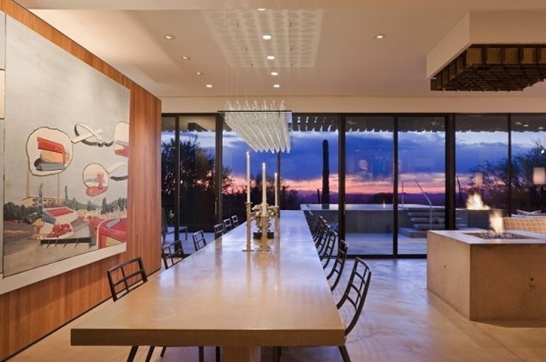 Residence dining area #gallery #home #art #paintings #residence
