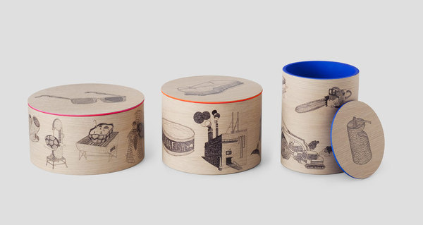 Established & sons #packaging #wood #illustration #boxes