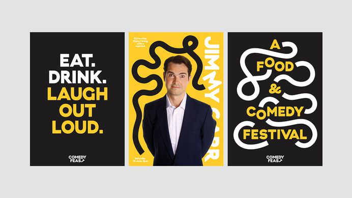 Comedy Feast is a new roaming family festival combining three of life’s greatest pleasures — food, drink and laughter. For more info and more of the most beautiful designs visit mindsparklemag.com