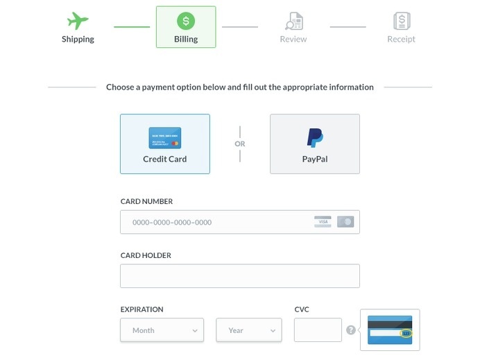 Billing process #menu #ui