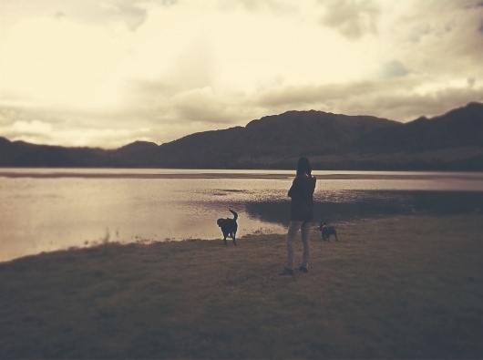 All sizes | Untitled | Flickr - Photo Sharing! #lake #girl #dog
