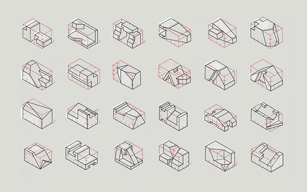 Important Evolutions | The Donut Project #lines #transform #shapes #graphic #wireframe #minimal