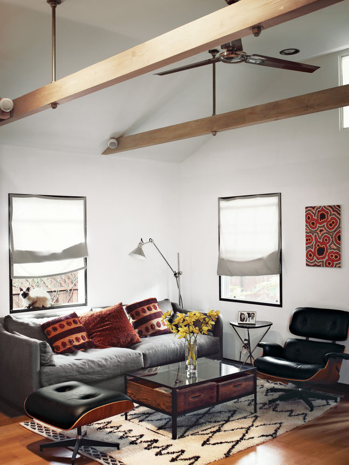 Living room, lounge chair, Eames