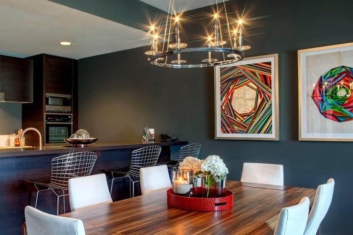 apartment, interior design, dining room