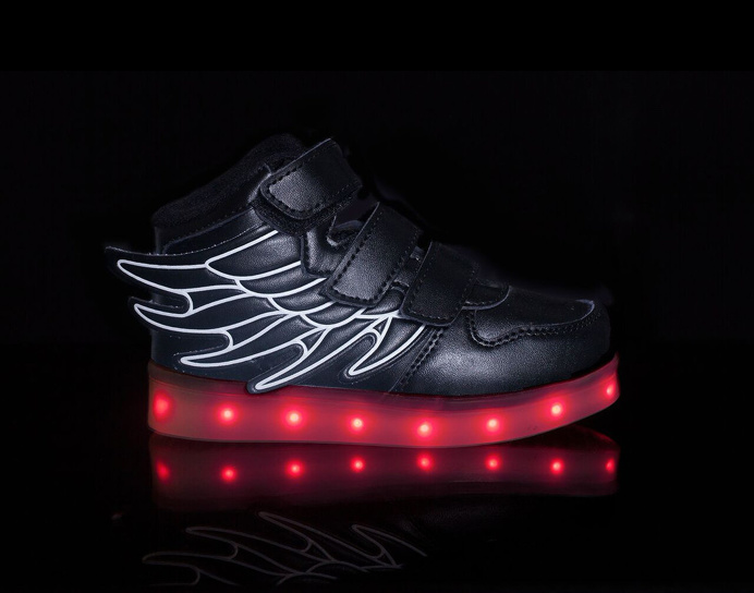 light up shoes led shoes Super-Pegasus-Black
