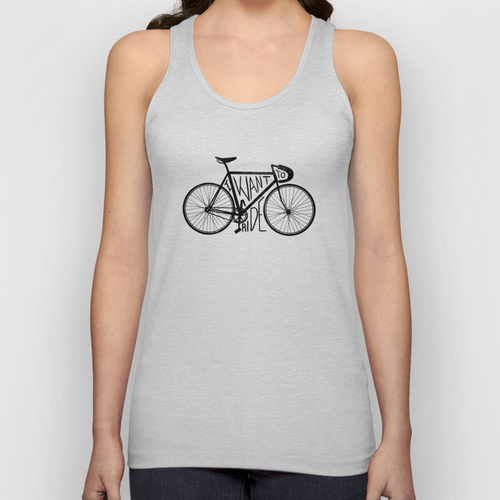 I Want to Ride Unisex Tank Top #top #tank #bycicle #bike #typography