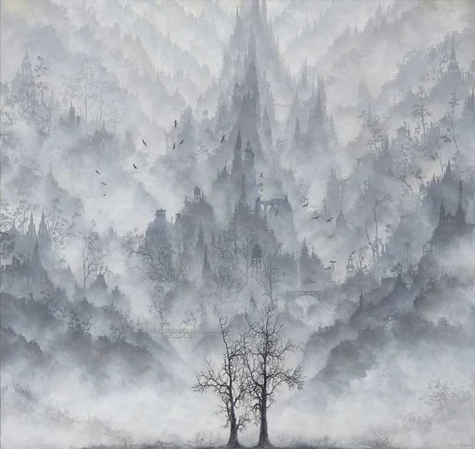 Axiom: Oil Paintings of Foggy Landscapes by Brian Mashburn