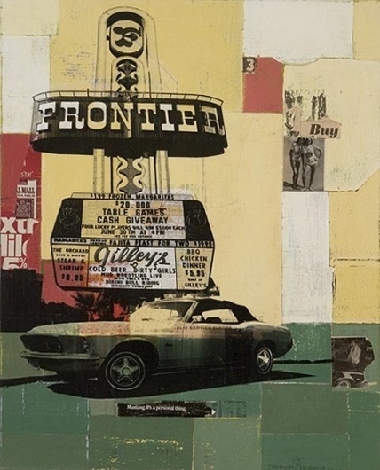 Robert Mars' portrait of old Las Vegas — Lost At E Minor: For creative people #las #collage #vegas #poster