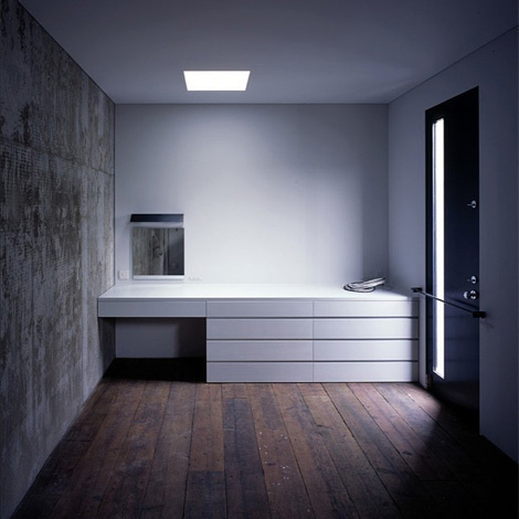 M3/KG #white #void #solid #interiors #wood #architecture