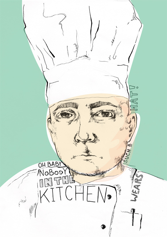 cook illustration #kitchen #illustration #cook #sketch