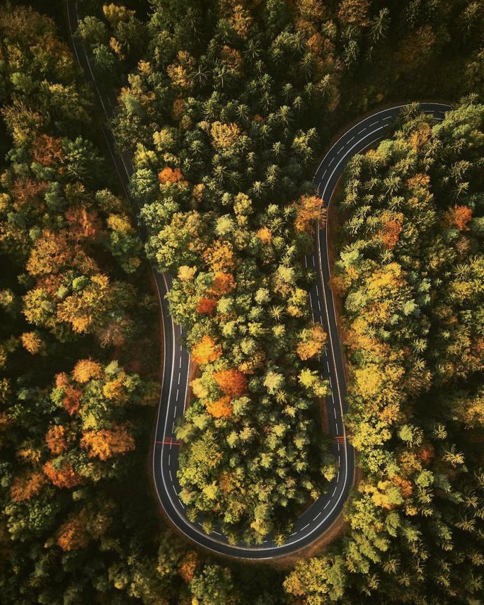 #instaroads: Stunning Drone Photos of Roads by Fabian Frost