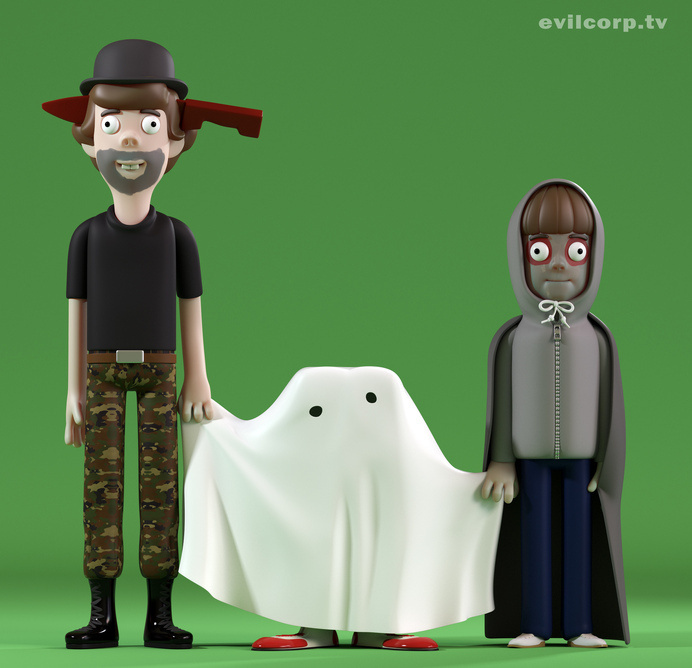 Evil Corporation - Vinyl Halloween #et #halloween #cgi #design #horror #vinyl #art #film #evil #toy