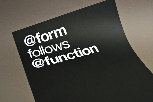 » Form Follows Function » The Print Sale #form #function #swiss #print #black #photography #twitter #poster #helvetica