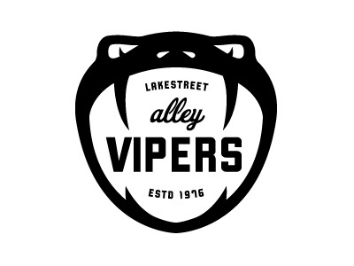 FFFFOUND! | Dribbble - Mpls Bike Gangs / LAKESTREET ALLEY VIPERS by Allan Peters #logo #vipers