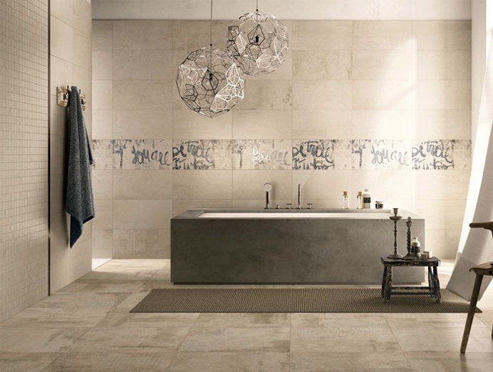 Floor Tiles Inspired by the Surfaces of the Recent Past - #floor, flooring, #tiles, #walls, #bath, bathroom
