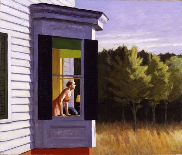 Edward Hopper and painting "CC Morning" #oil #painting #paintings