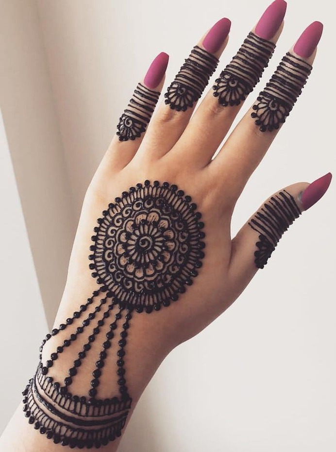 New Hathphool Mehandi design