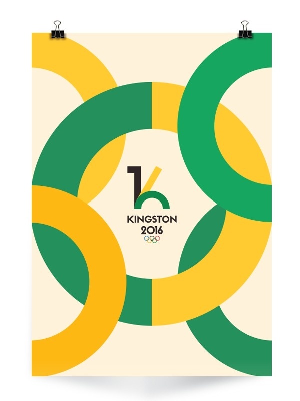 Kingston 2016 Olympics on Behance #olympics #sports #colours #kingston #poster