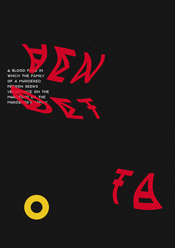 Brochure design idea #429: Roccia Typeface on Behance #yellow #polkadot #typeface #future #uv #red #white #business #color #...
