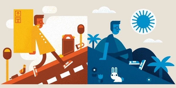 SF vs LA #richard #san #illustration #la #perez #francisco
