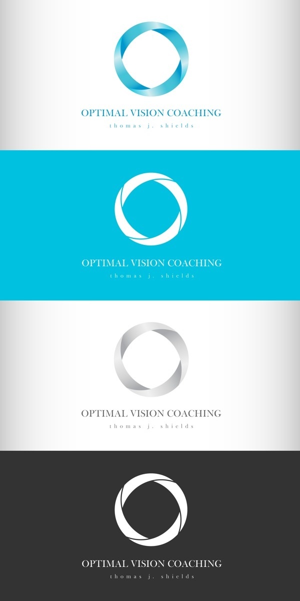 Optimal Vision Institute #logos #branding #business #card #design #graphic #shields #identity #gradient #logo #layout #web #typography