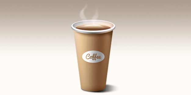 Paper coffee cup icon Free Psd. See more inspiration related to Coffee, Icon, Paper, Icons, Coffee cup, Cup, Psd, Files and Horizontal on Freepik.
