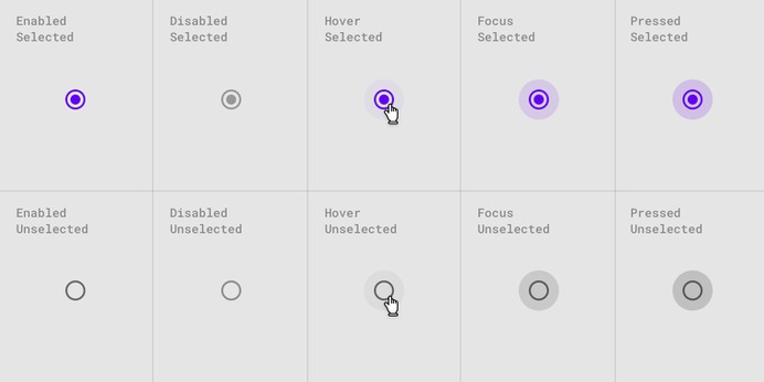 Selection controls - Material Design