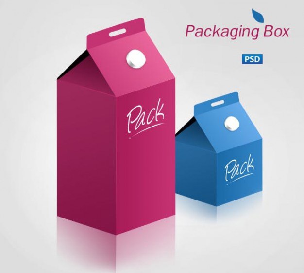 Milk paper cartons in blue and pink Free Psd. See more inspiration related to Paper, Blue, Pink, Packaging, Milk, Psd, Material, Carton, Horizontal, Cartons, Psd material and Milk cartons on Freepik.