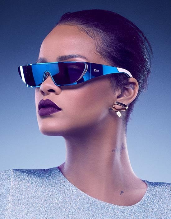 Rihanna has created a range of futuristic sunglasses in collaboration with Dior as part of her brand ambassadorship.