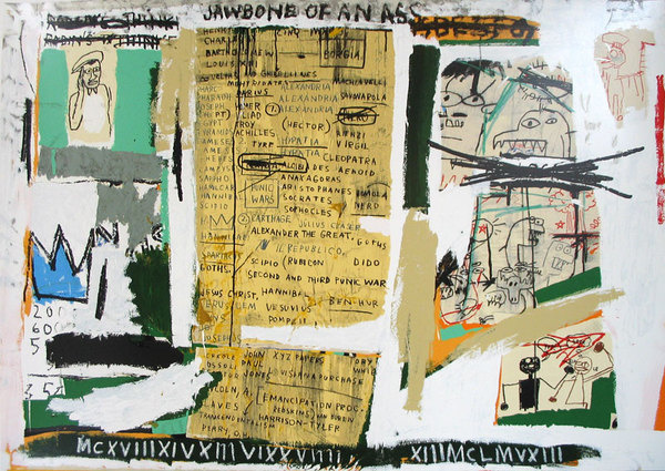 http://ikonltd.com/images/lg/basquiat_jawbone of an ass.jpg #michel #jean #basquiat