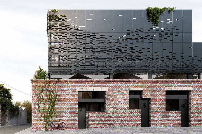Original Metal - Brick Facade