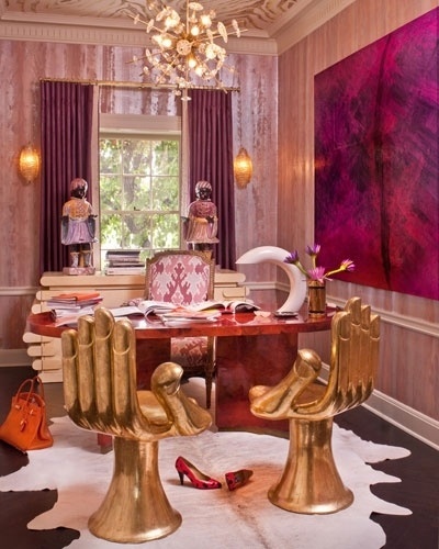 Photos of Pink Rooms and Rooms with Pink Walls-Page 6 #interior #design #kelly #wearstler