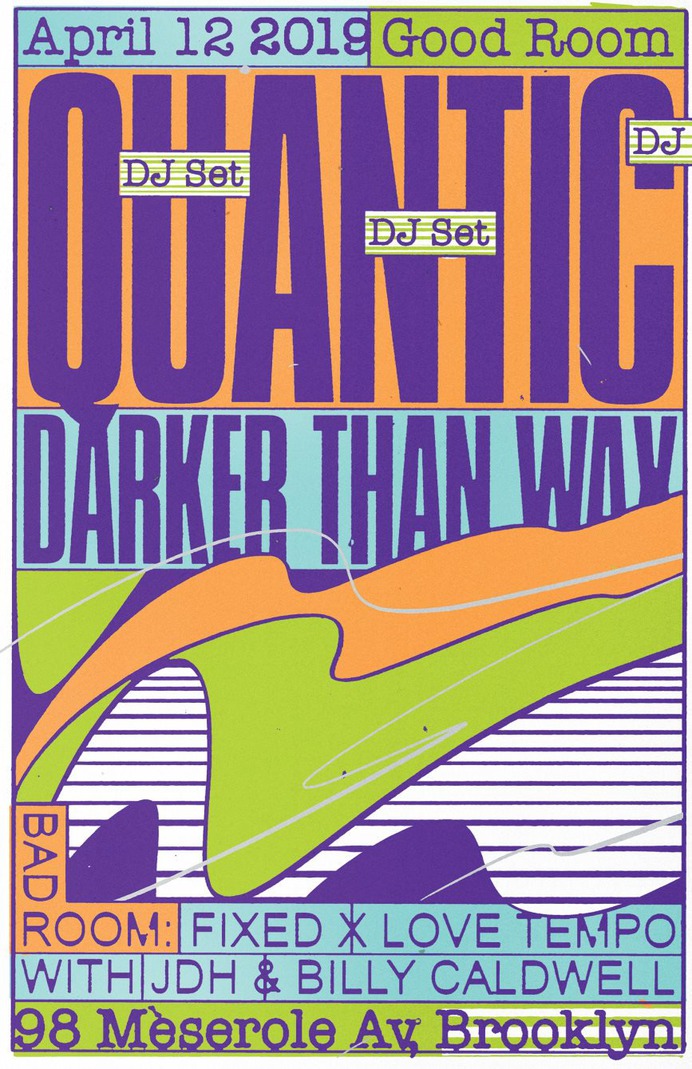 RA Tickets: Quantic Residency with Darker Than Wax Plus Fixed x Love Tempo at Good Room, New York
