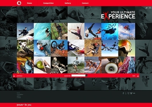 Vodafone - Your Ultimate Experience on the Behance Network #vodafone #design #website #webdesign #layout