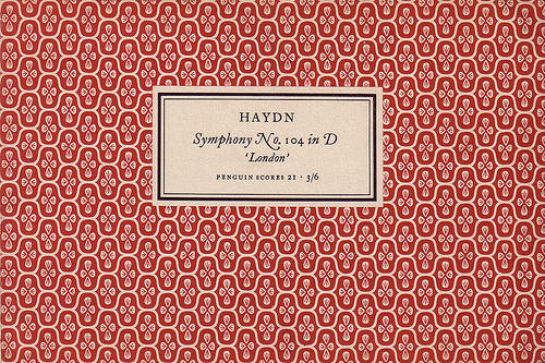 Penguin Scores no. 21: 1953 #garamond #pattern #musical #tschichold #jan #music #penguin #score