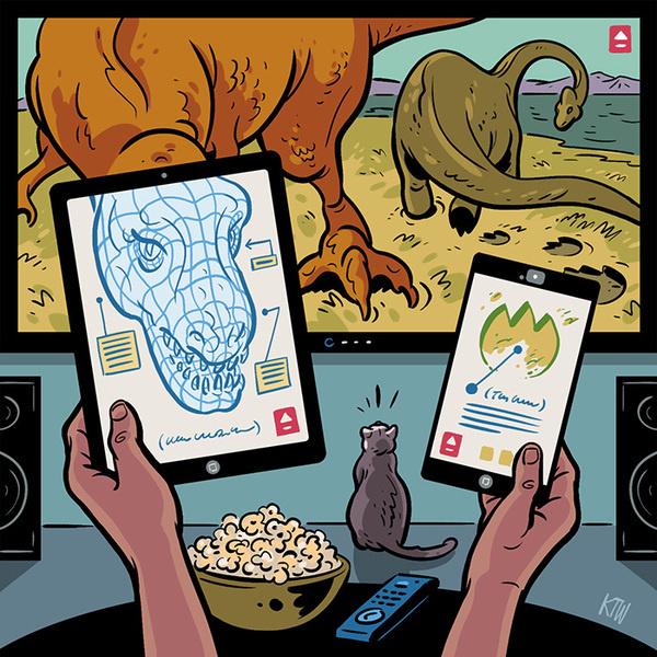 Entertainment Weekly – New TV Habits by Kyle Webster #illustration