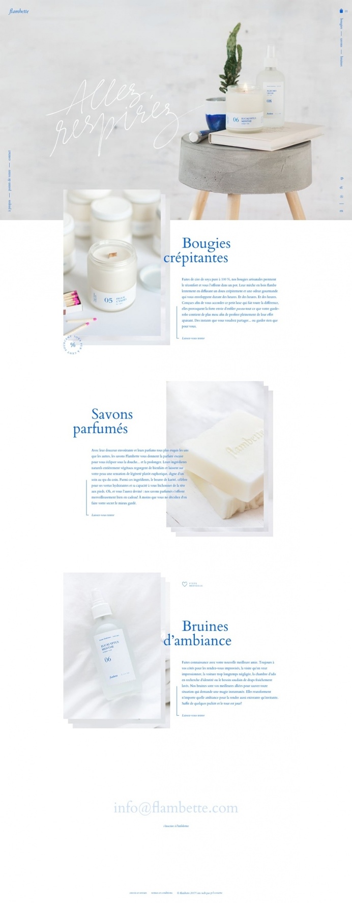 Flambette - Mindsparkle Mag - Flambette's products are entirely handmade from natural ingredients and their website is awarded as site of