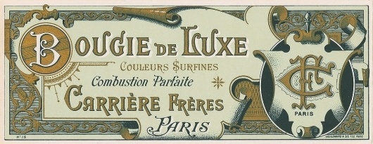 All sizes | Antique French Perfume Label | Flickr - Photo Sharing! #monogram #ornament #vintage #type #typography